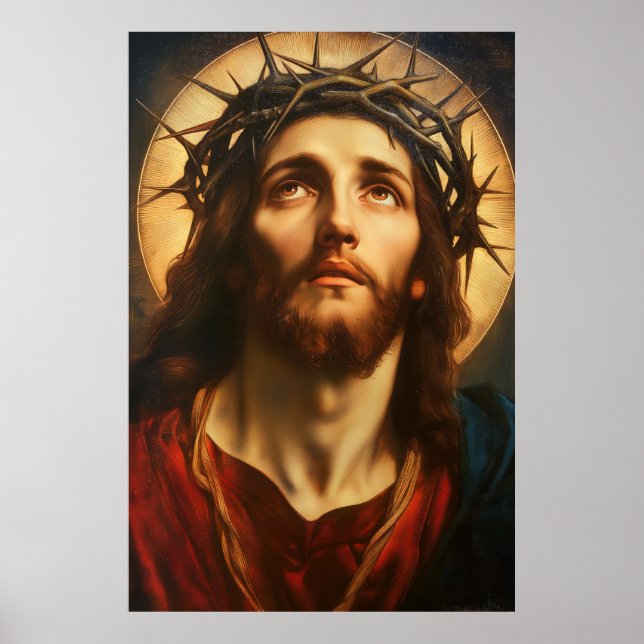 Ecce Homo | Jesus Christus mit Dornenkrone Poster (Vorne)