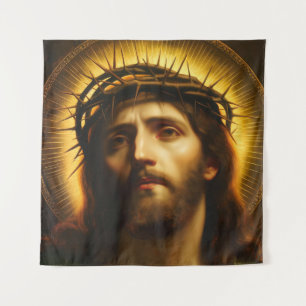 Ecce Homo Jesus Christus mit Dornenkrone Wandteppich