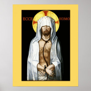 Ecce Homo Jesus Icon Poster Matt