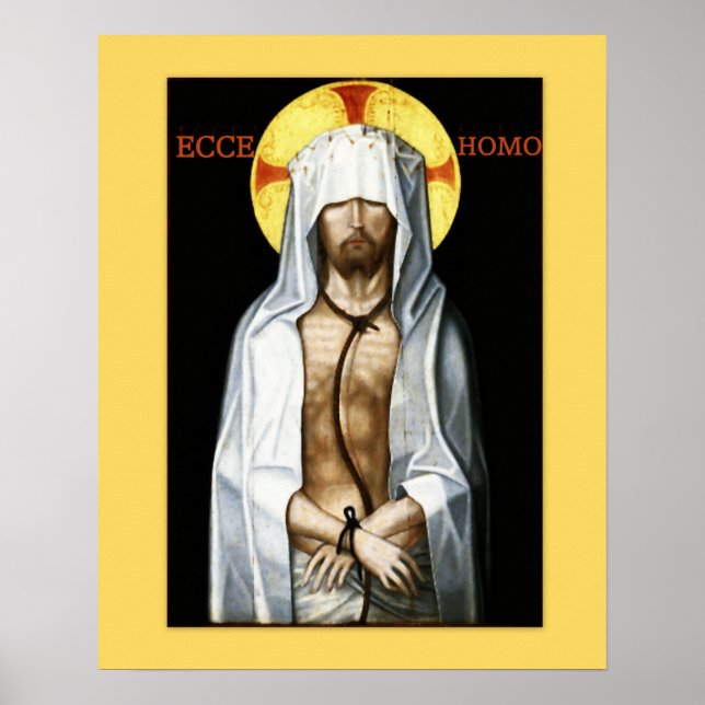 Ecce Homo Jesus Icon Poster Matt (Vorne)