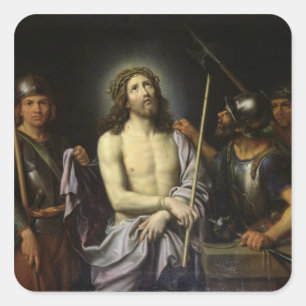 Ecce Homo Quadratischer Aufkleber