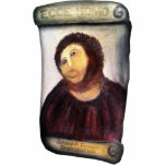 ECCE HOMO Spanish Painting Restoration Freistehende Fotoskulptur<br><div class="desc">ECCE HOMO__Special HIGH QUALITY MESSENGER BAGS__Spanish Painting Restoration EDITION__ECCE HOMO FROM BORJA, Spain: Spanish woman painting in an botches „Ecce Homo“ attempt to restore it. What hast du started As an octogenarian's attempt to restore an old church painting in Spain turned zu uproar into an vandalism zu over. Cecilia Gimenez,...</div>
