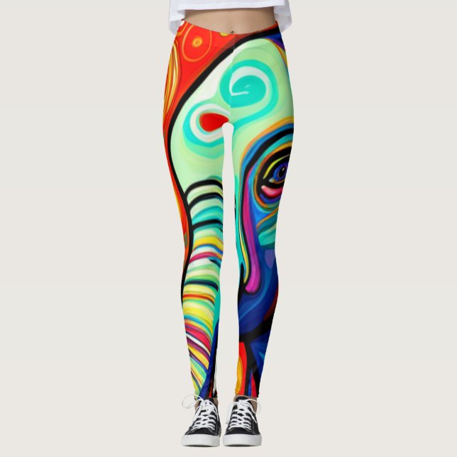 Eccentric Elephant Leggings (Vorderseite)