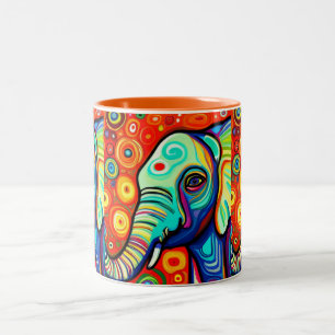 Eccentric Elephant Zweifarbige Tasse