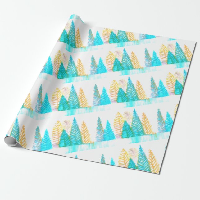 Eccentric Pine Paper Geschenkpapier (Ungerollt)