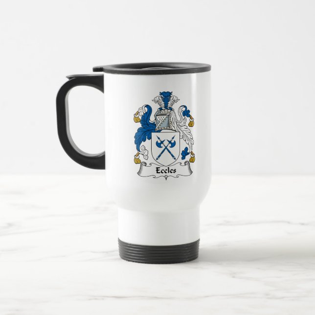 Eccles Familienwappen Reisebecher (Links)