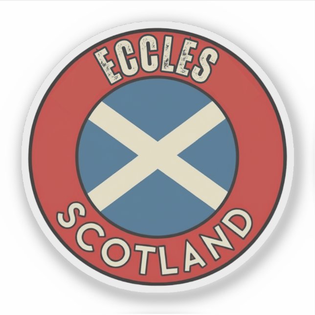 Eccles, Schottland Aufkleber (Vorderseite)