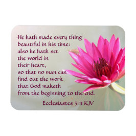 Ecclesiastes 3:11 Alles schön in seiner Zeit Magnet