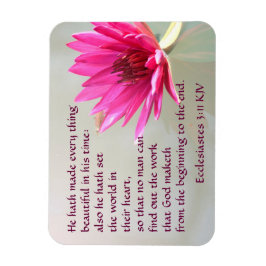 Ecclesiastes 3:11 Alles schön in seiner Zeit Magnet