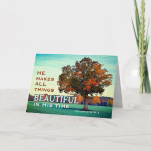 Ecclesiastes 3:11 Alles Schöne in seiner Zeit Karte