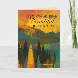 Ecclesiastes 3:11 Er hat alles schön gemacht Karte