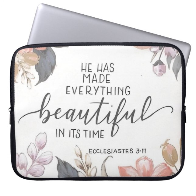Ecclesiastes 3:11 Laptop-Bag Laptopschutzhülle (Vorderseite)