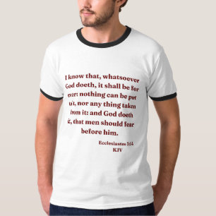 Ecclesiastes 3:14 KJV Bibelvers Herren Ringert-Shi T-Shirt