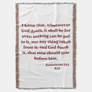 Ecclesiastes 3:14 KJV Bibelverse Decke