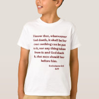 Ecclesiastes 3:14 KJV Bible Verse Boy's
