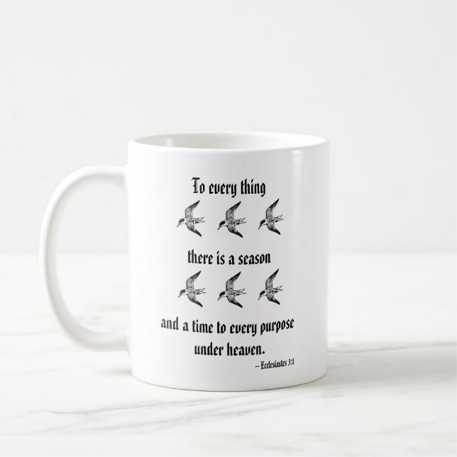 Ecclesiastes 3:1 kaffeetasse (Links)