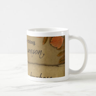 Ecclesiastes 3:1 Schrifts-Kunst-Geschenke Tasse