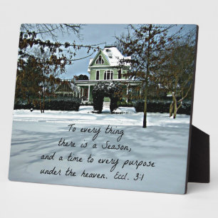 Ecclesiastes 3:1 Zu allem gibt es eine Saison Fotoplatte