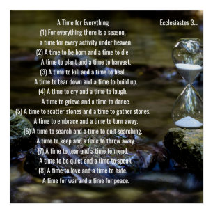 Ecclesiastes 3 - A Time for Everything - Poster