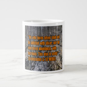 Ecclesiastes 5:10 WEBU-Tasse Jumbo-Tasse
