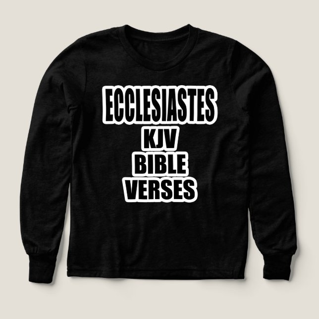 Ecclesiastes KJV Bibelverse Quadratische Typografi (Design Vorderseite)