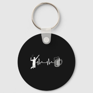 Ecg Heartbeat Badminton Player Shuttle Sports Smas Schlüsselanhänger