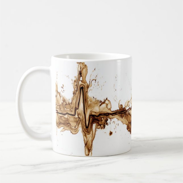 ECG Kaffeestain Kunst Pflege Kaffeetasse (Links)