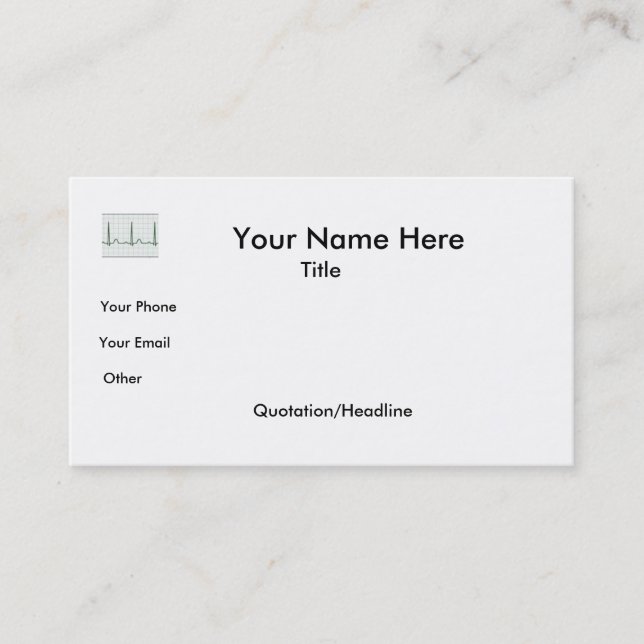 ECG Visitenkarte (Vorderseite)