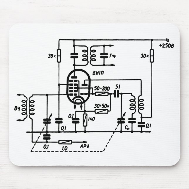 ECH81 Frequenzumformer-Mauspad Mousepad (Vorne)