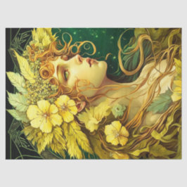 Echanted Blume Forest Fairy Fantasy Decoupage Seidenpapier