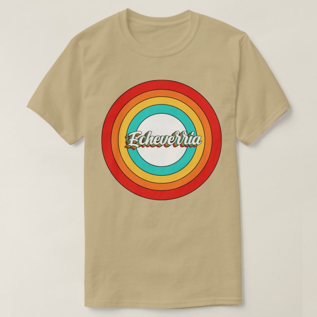Echeverria Name Shirt Vintag Echeverria Circle (Design vorne)