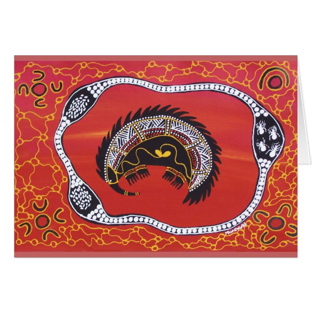 Echidna Dreaming Card (Vorderseite (Horizontal))