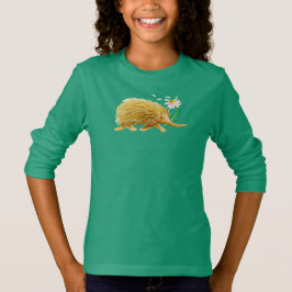 Echidna whimsisical watercolor wald art T-Shirt
