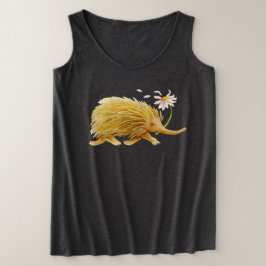 Echidna whimsisical watercolor wald art T-Shirt