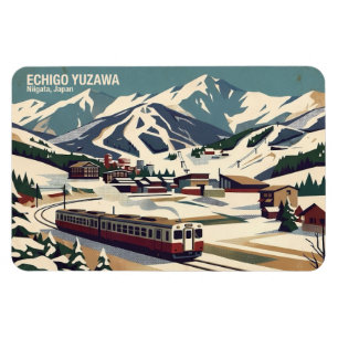 Echigo Yuzawa 越後湯沢 Niigata 新潟 - Kühlschrankmagnet Magnet