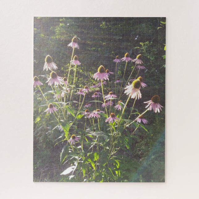 Echinacea-Blume in der Sonne Puzzle (Vertikal)