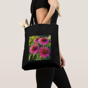 Echinacea Blume Schultertasche