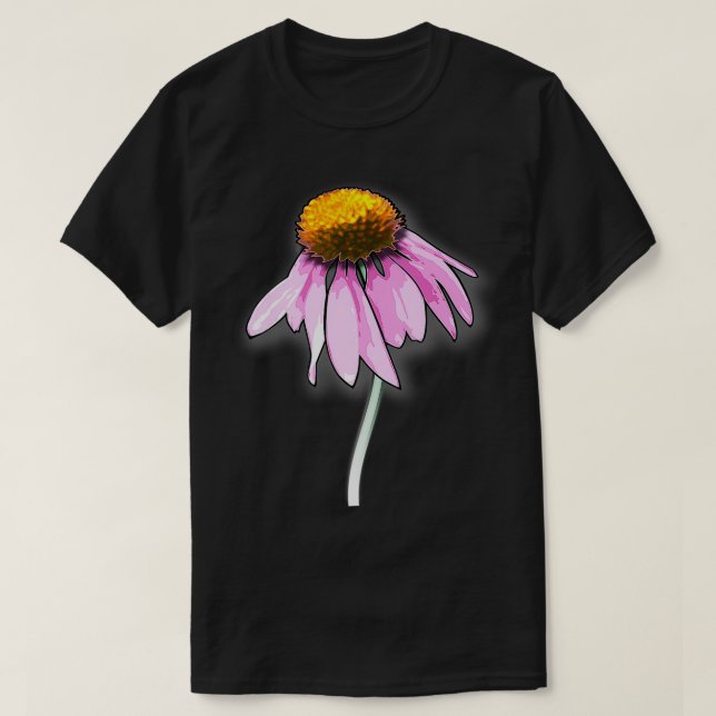 Echinacea Magnus Blume Premium  T-Shirt (Design vorne)