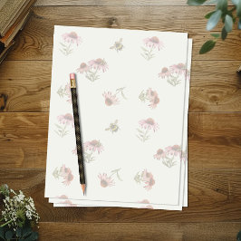 Echinacea-Sonnenhut-Muster-Binderpapier
