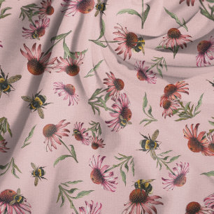 Echinacea-Sonnenhüte Rosa nahtloses Muster Stoff