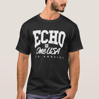 Echo1USA gekrümmtes dunkles T-Shirt
