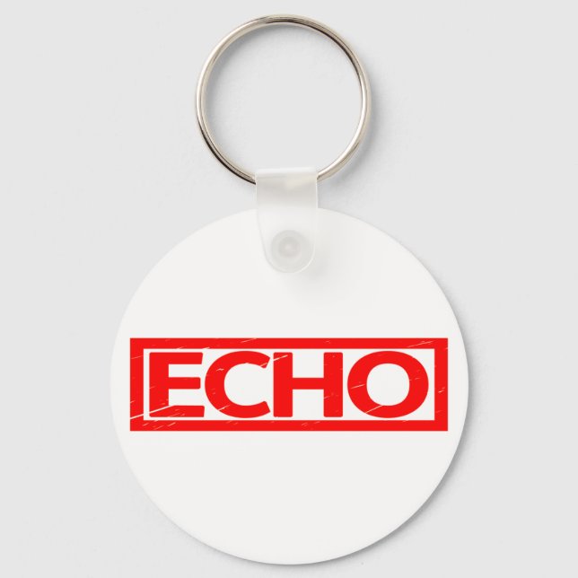 Echo-Briefmarke Schlüsselanhänger (Vorderseite)