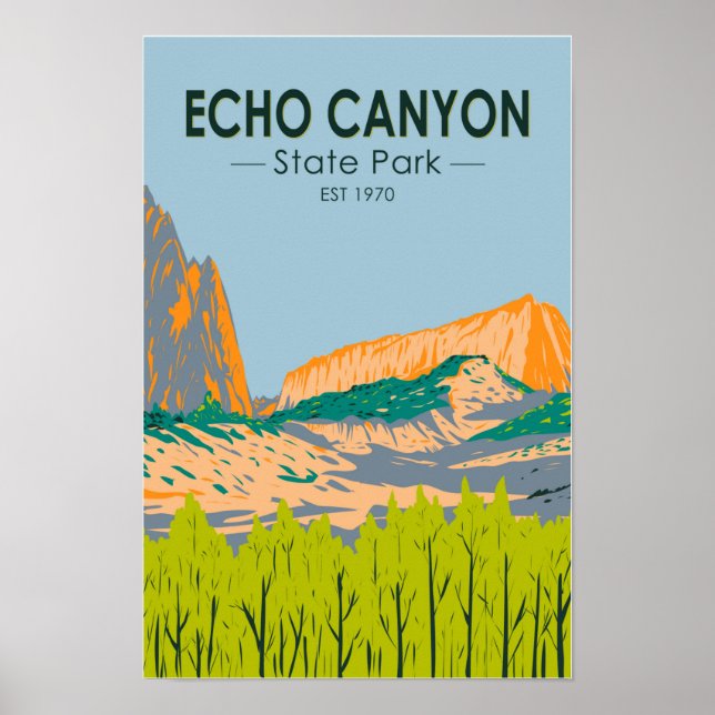 Echo Canyon Staat Park Nevada Vintag Poster (Vorne)