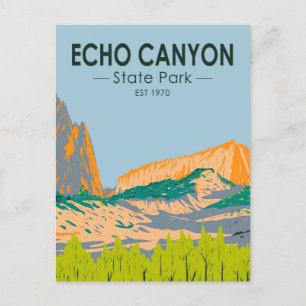 Echo Canyon State Park Nevada Vintage auf Deutsch Postkarte