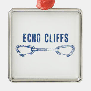 Echo Cliffs California Rock Climbing Quickdrag Ornament Aus Metall