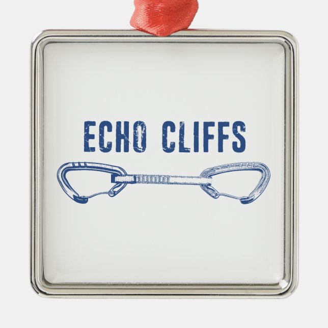 Echo Cliffs California Rock Climbing Quickdrag Ornament Aus Metall (Vorne)