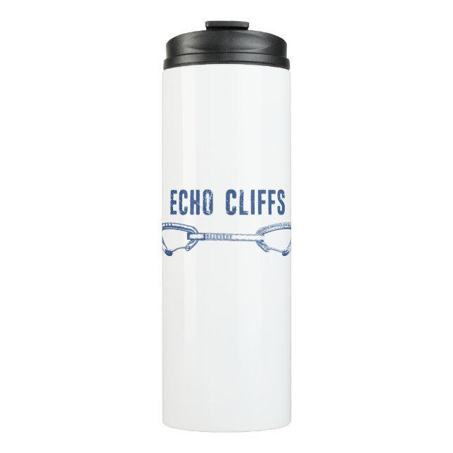 Echo Cliffs California Rock Climbing Quickdrag Thermosbecher (Vorderseite)