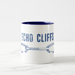 Echo Cliffs California Rock Climbing Quickdrag Zweifarbige Tasse