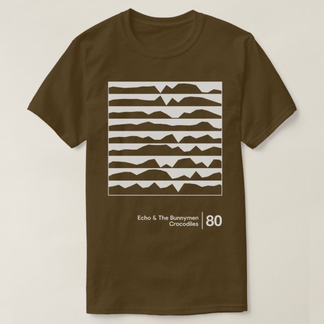 Echo Das Minimalistische Grafikwerk der Bunnymen T-Shirt (Design vorne)