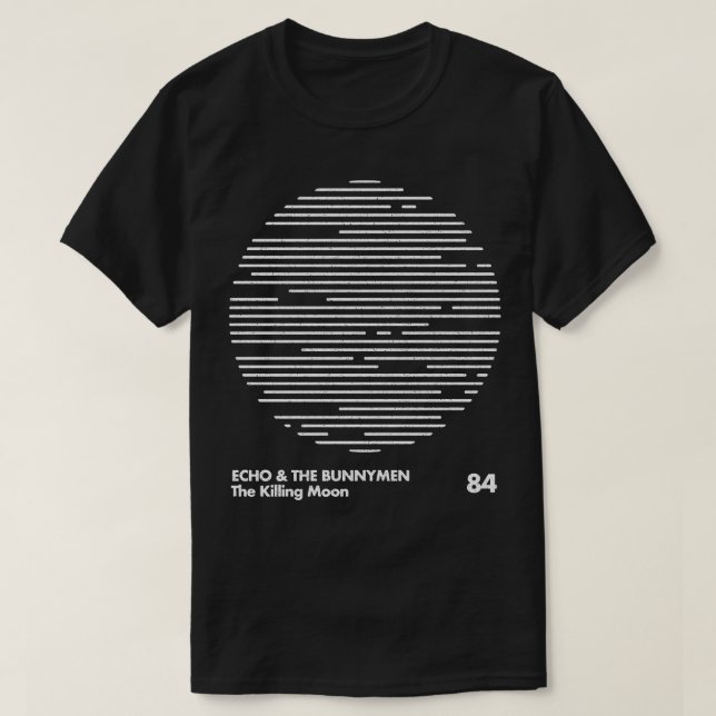 Echo der Bunnymen Minimal Grafik Design Tribut T-Shirt (Design vorne)